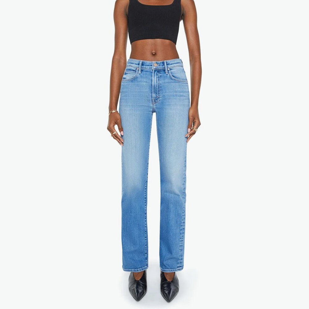 NWT MOTHER The Kick It Jeans 28 Fan Faborite